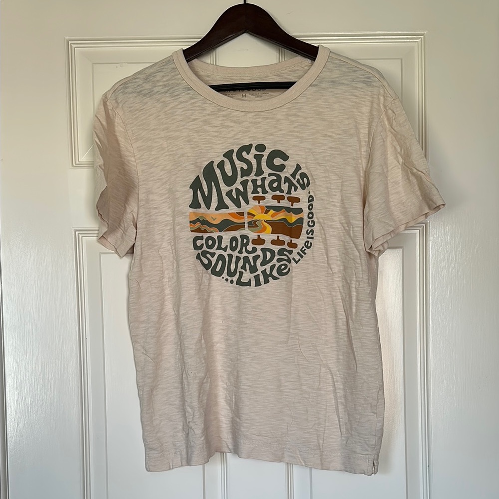 Life Is Good Cream Short Sleeve Tee